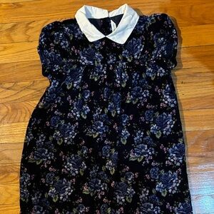 Janie and Jack Navy Blue Floral Dress